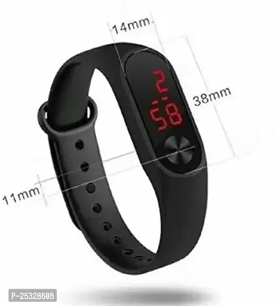 Attractive Trending M2 LED Band Watch For Kids. New Generation Most Selling Digital M2 Slim Band Watch For Men. New Arrival Latest Design Digital Watch For Girls.-thumb4