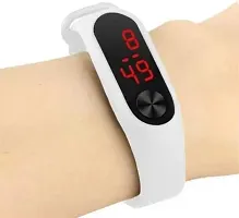 Latest White M2 Wrist Band Watch For Kids Combo of 4-thumb2