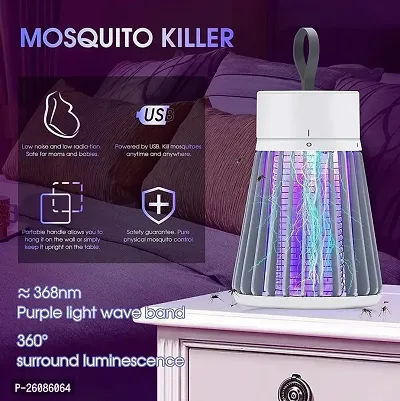 Mosquito Killer Lamp Trap Machine with UV LED Light Electric Shock Bug Zapper for Insects USB Powered (Mosquito Killer Machine)-thumb0
