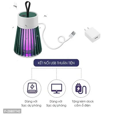 New Electric Shock Mosquito Lamp Purple Light Fly Trap DC 5V USB Killer Mute LED Night Light Mosquito Killer Pest Control-thumb2