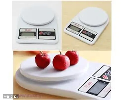 Kitchen Scale Balance Multi-purpose weight measuring machine Weighing Scale Weighing Scale (White)-thumb3