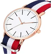 New Analog Round White Dial Watch For Man  Woman (Pack of 1)-thumb1