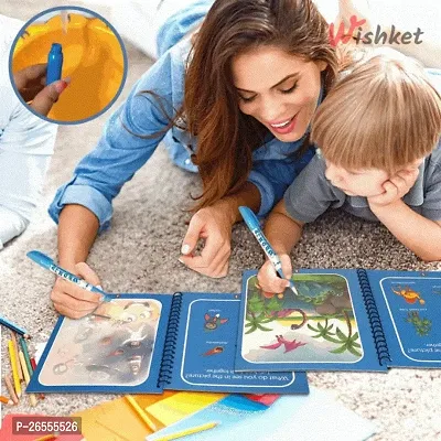 Childrens Magic Water Book which color the painting with water (Pack of 6)-thumb4