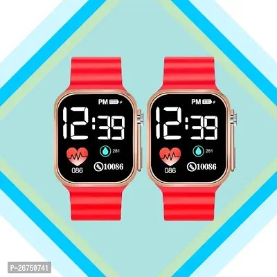 New Classy Digital Smart Watch For Man  Woman (Pack of 2)-thumb0