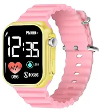 Classy Digital Watch Wrist Watch Kids,Boys, Girls Touch Screen Digital Look Trendy Unique Strap Watch (Pack of 2)-thumb2