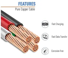 2.4 AMP FAST CHARGING CABLE compatible wITH Viv.o, Boa.t, Real.me, Opp.o,Jb.l, Onepl.us,Sams.ung ALL MOBILE PHONE-thumb3