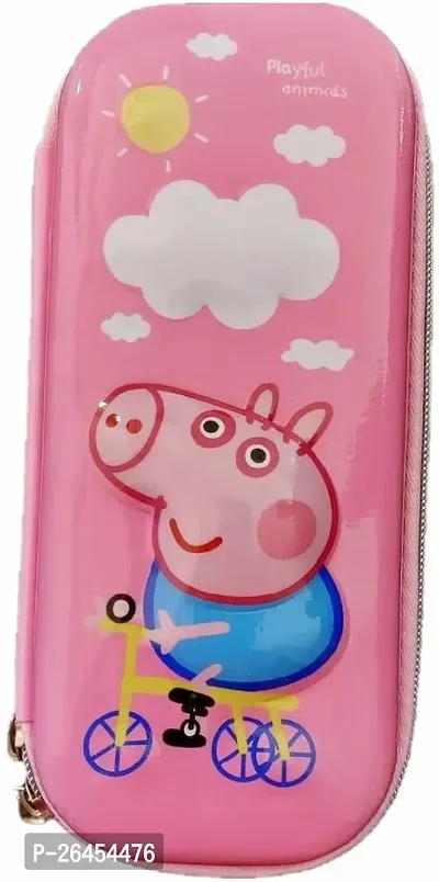 Stylish Pink Plastic Pencil Box For Kids-thumb0