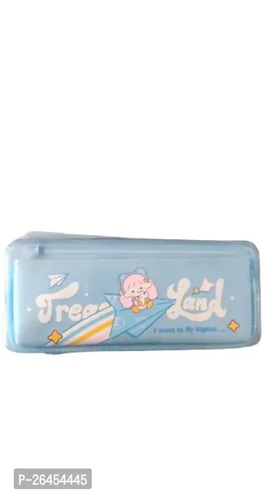 Stylish Blue Plastic Pencil Box For Kids-thumb0