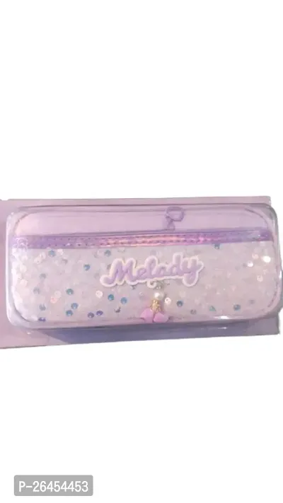 Stylish Purple Plastic Pencil Box For Kids-thumb0