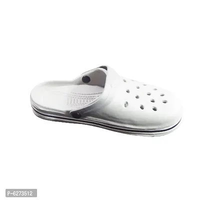 Stylish EVA White Solid Crocs For Men-thumb3