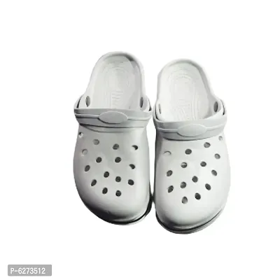Stylish EVA White Solid Crocs For Men-thumb0