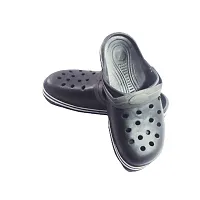 Stylish EVA Silver Solid Crocs For Men-thumb1