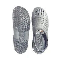 Stylish EVA Grey Solid Crocs For Men-thumb1