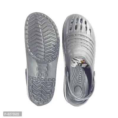 Stylish EVA Grey Solid Crocs For Men-thumb2