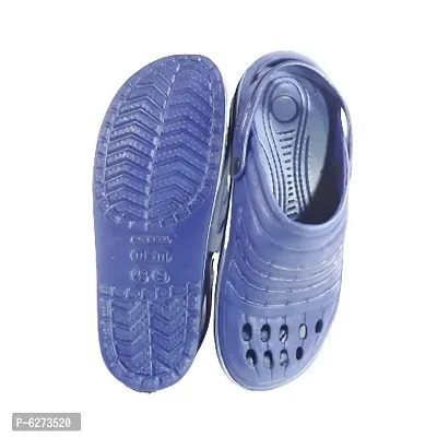 Stylish EVA Blue Solid Crocs For Men-thumb2