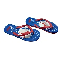 Stylish Printed Rubber Blue Slippers For Men-thumb2