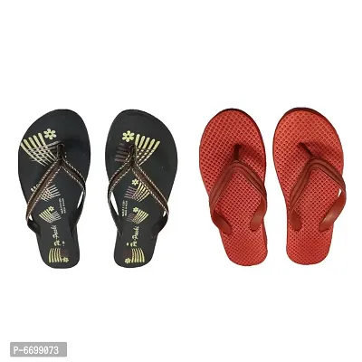 Women Stylish Fashion Daily Use Combo Slippers Flip Flop