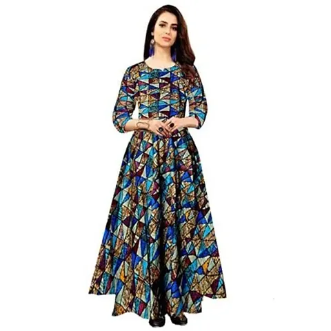 New In rayon blend Ethnic Gowns 