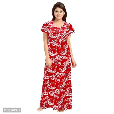 HOMEZILLA Women's Cotton Printed Maxi Nighty, ( Pack of 2, XXL) Multicolour-thumb4