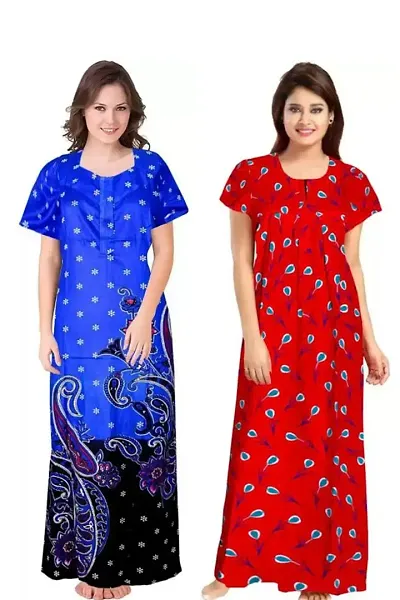 Stylish Fancy Nighty Combo For Women Pack Of 2