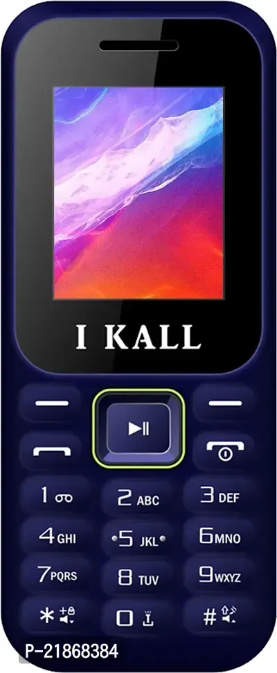 King Talking, Contact icon and Auto Call Recording I Kall K130 New Dark Blue Mobile