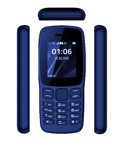 I KALL K100 Keypad Mobile (BLUE) With one year warranty