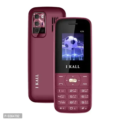 IKALL K29 Big Battery Keypad Mobile (1.8 Inch Display, Multimedia) (Wine Red) With one year warrnty-thumb0