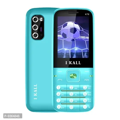 IKALL K78 Keypad Mobile (2.4 Inch Display) (Aqua) With one year warranty-thumb0