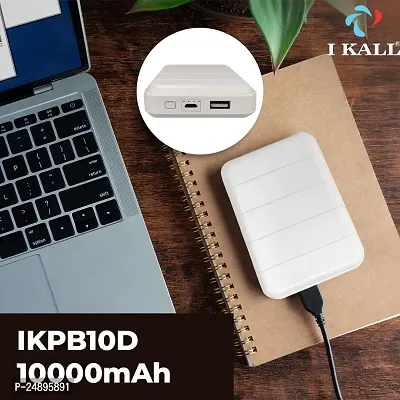 I KALL 10000 mAh Power Bank Fast Charging (White, IKPB10)-thumb3