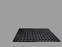 Mats PVC Hollow Rubber Outdoor Door Mat for Home/Bathroom/Bedroom/Office/Main Door/Rainy Season Black (61 times; 41 cm)-thumb3