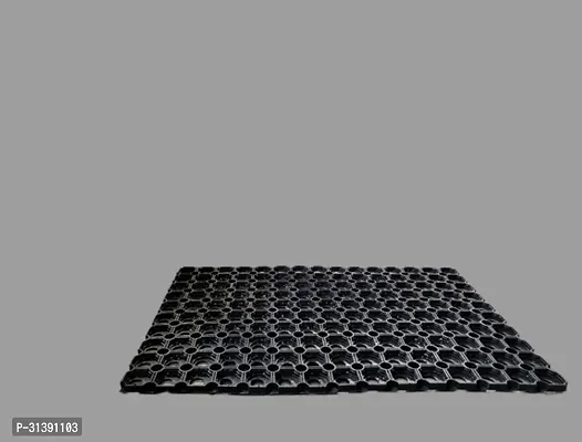 Mats PVC Hollow Rubber Outdoor Door Mat for Home/Bathroom/Bedroom/Office/Main Door/Rainy Season Black (61 times; 41 cm)-thumb4