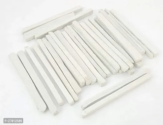 Slate Pencils White Slate Pencil Crumbs (tukda) 4 Piece Splits - 700 Gram-thumb0