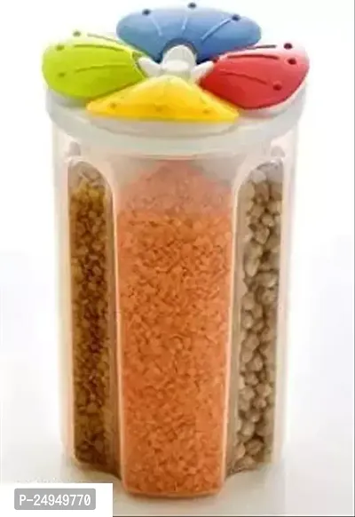 Kkart 4 Section Storage Container:2500Ml Jars And Container