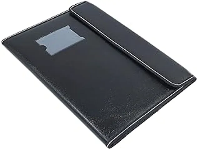 Pu Leather Multipurpose 40 Sleeve Document File Folder Executive Folder For Certificate A4 Size Document Organizer File - Black
