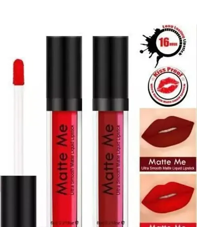 Swiss Beauty Ultra Smooth Matte Liquid Lipstick, Smooth Lip Color,  Weightless Finish, Silky Matte Finish, Shade- Sexy Red, 6ml