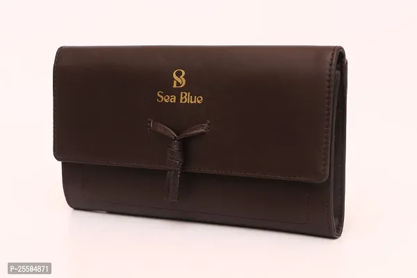 Stylish Brown PU Solid Handbags For Women