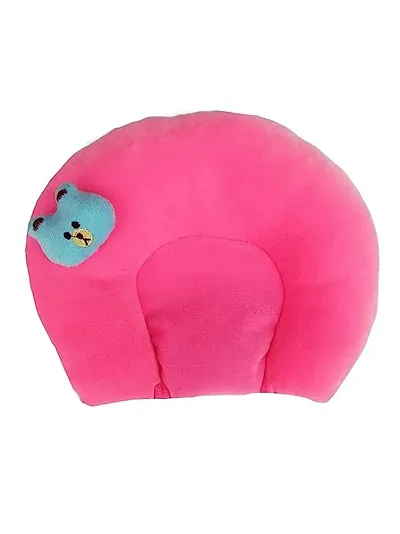 Comfortable Self Pattern Multicoloured Velvet Self Pattern Baby Pillow