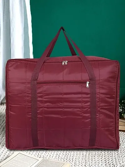 Blanket and Cloth Storage Bag (Jumbo Size) (Maroon)