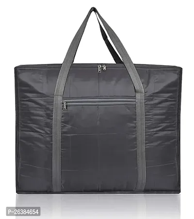 Nadaun Jumbo Storage Bag Cloth Organiser Blanket Storage Bag Kambal Storage Bag - Black-thumb0