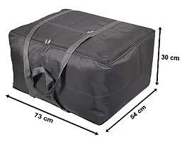 Nadaun Jumbo Storage Bag Cloth Organiser Blanket Storage Bag Kambal Storage Bag - Black-thumb1
