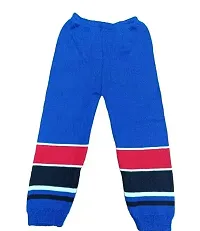 Woolen Winter Wear Top And Bottom Kids Boy And Girls Red Blue Check Color Sweater Combo Pack Of 1-thumb2
