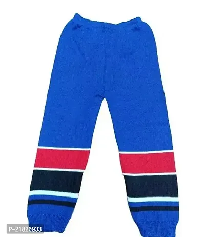 Woolen Winter Wear Top And Bottom Kids Boy And Girls Red Blue Check Color Sweater Combo Pack Of 1-thumb3