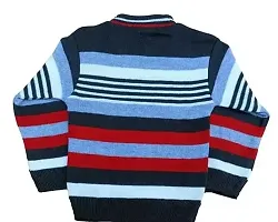 Woolen Winter Wear Top And Bottom Kids Boy And Girls Black Red Line Color Sweater Combo Pack Of 1-thumb3