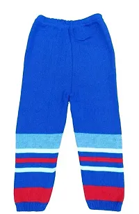 Woolen Winter Wear Top And Bottom Kids Boy And Girls Blue Red Line Color Sweater Combo Pack Of 1-thumb3