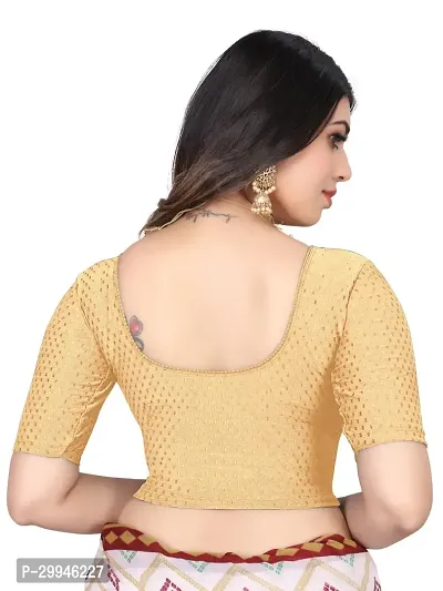 Reliable Golden Cotton Stitched Blouses For Women-thumb3