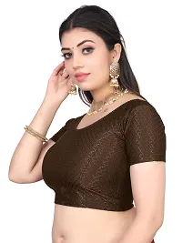 Reliable Coffee Cotton Stitched Blouses For Women-thumb4