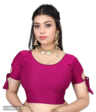 Reliable Pink Lycra Stitched Blouses For Women