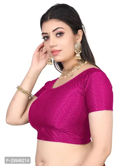 Reliable Pink Cotton Stitched Blouses For Women-thumb4