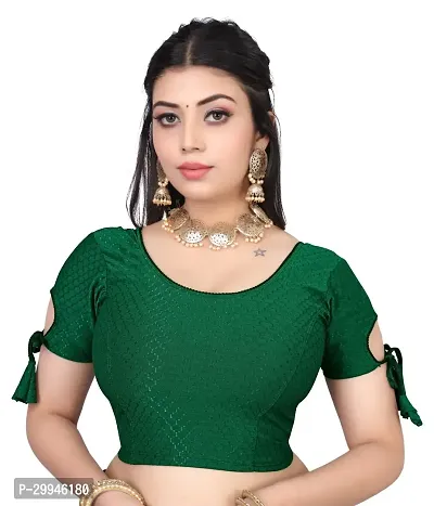 Reliable Green Lycra Stitched Blouses For Women