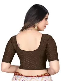 Reliable Coffee Cotton Stitched Blouses For Women-thumb1